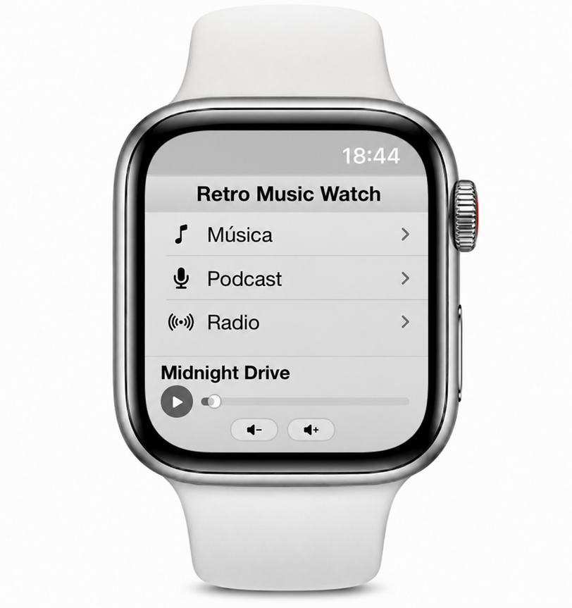 Retro Music Watch en Apple Watch